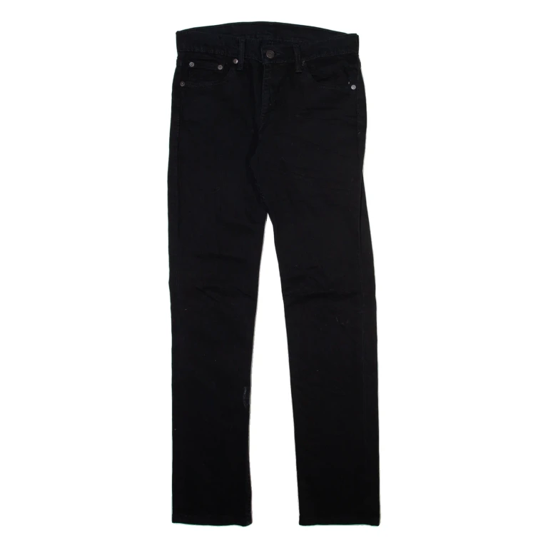 LEVI'S 511 Mens Trousers Black Slim Straight W29 L30