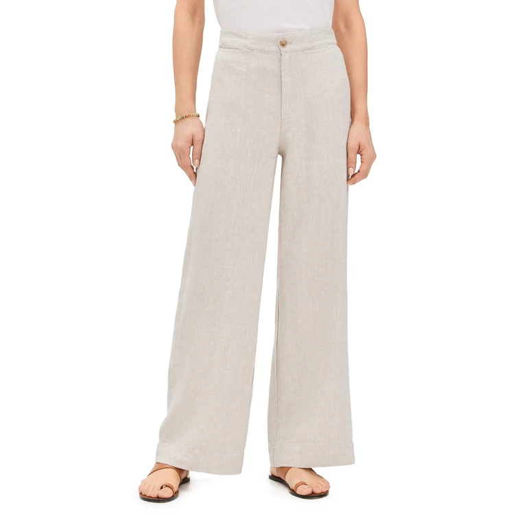 Faherty Sun Cruiser Linen Pants Flax XS