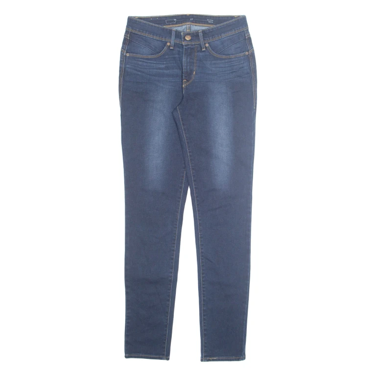LEVI'S Womens Jeans Blue Regular Skinny Stone Wash W27 L32