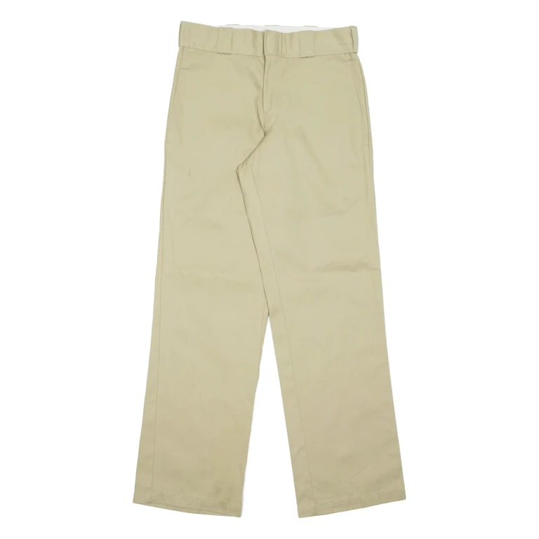 DICKIES Chino Mens Trousers Beige Regular Straight W28 L29