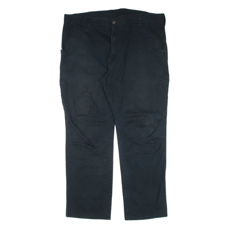 DICKIES Workwear Mens Trousers Black Relaxed Straight W38 L30