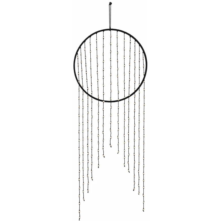 Malacampa Black Beaded Wall Hanging - Clearance