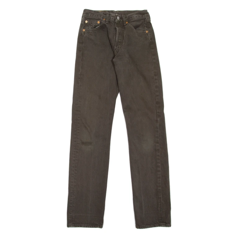 LEVI'S 501 Jeans Womens Brown Regular Straight 90s W23 L34