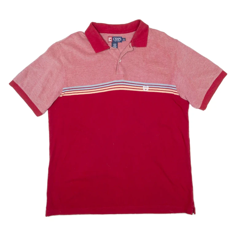 CHAPS Mens Polo Shirt Red XL