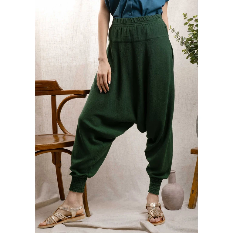 Pants Banana Green - GREEN / FR-36