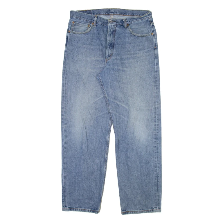 LEVI'S 550 Jeans Mens Blue Relaxed Tapered Stone Wash W36 L32