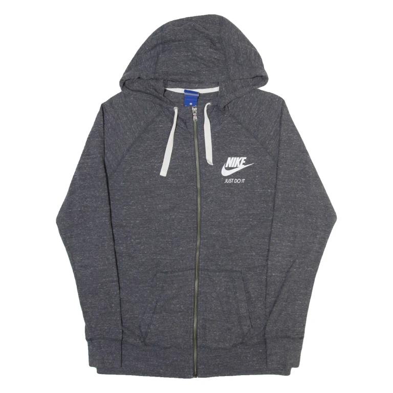 NIKE Womens Grey Hoodie Full Zip XL