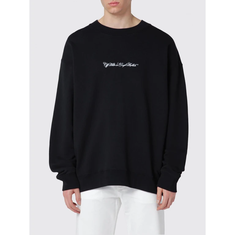 OFF-WHITE Sweatshirt Men color Black (OMBA054S26FLE0010001)
