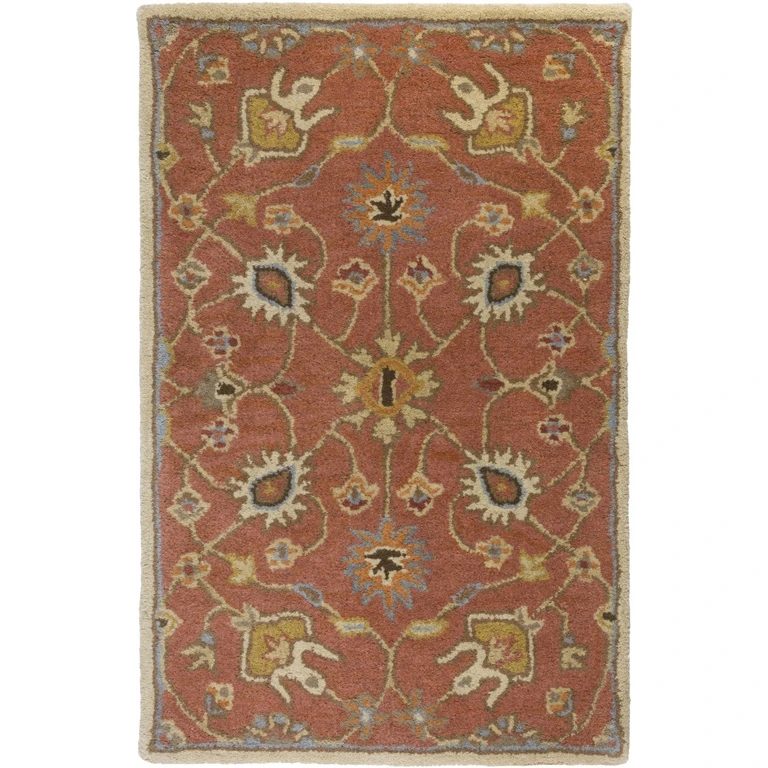 Logville Hand Tufted Rust 1119 Wool Rug