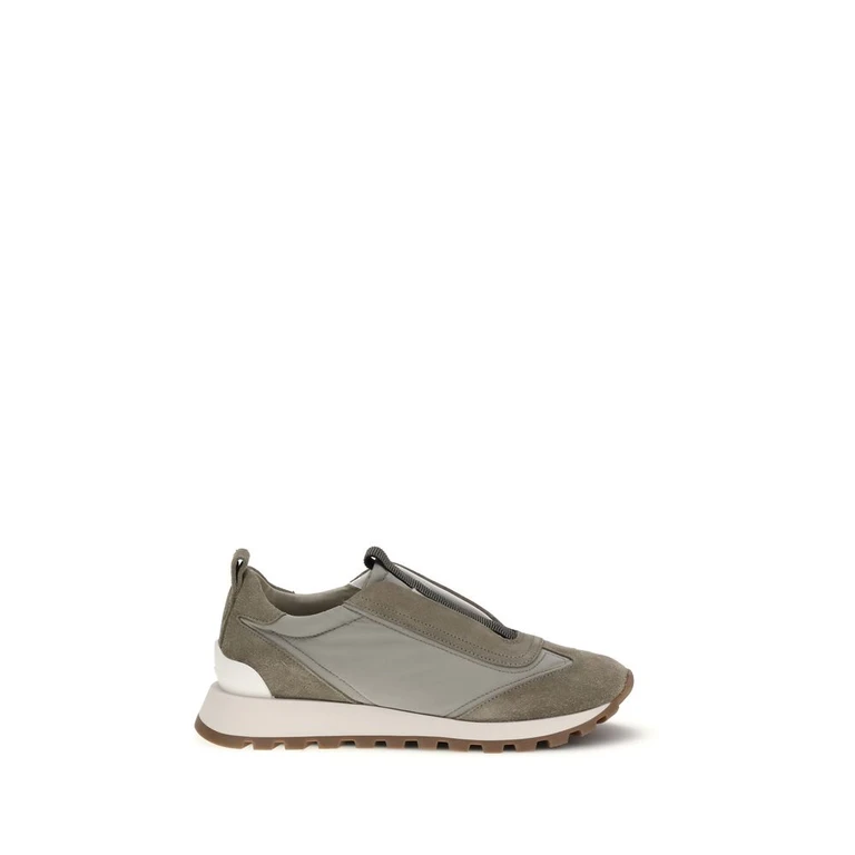 Bicolor Polyester Sneakers - Women