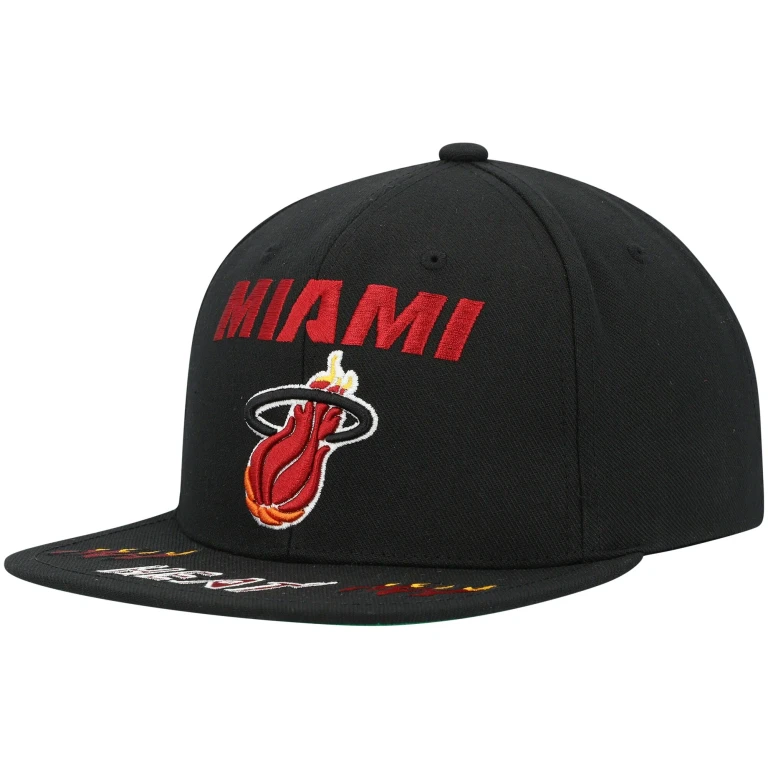Men's NBA Front Loaded Snapback Hwc Heat Snapback Caps
