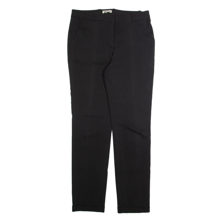 WHISTLES Chino Womens Trousers Black Regular Tapered W30 L30