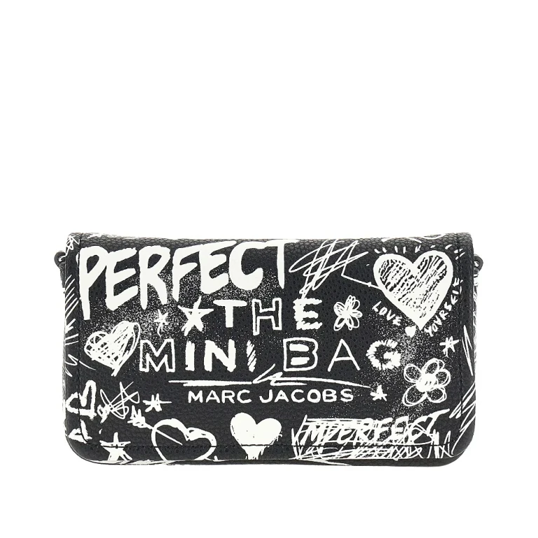 MARC JACOBS Leather The Punk Scribble Mini Bag Woman One Size