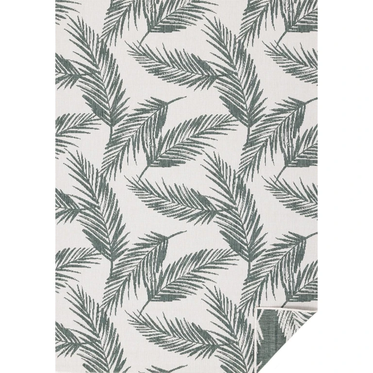 Bristol 6 x 9 Green Leaf Reversible Indoor-Outdoor Area Rug