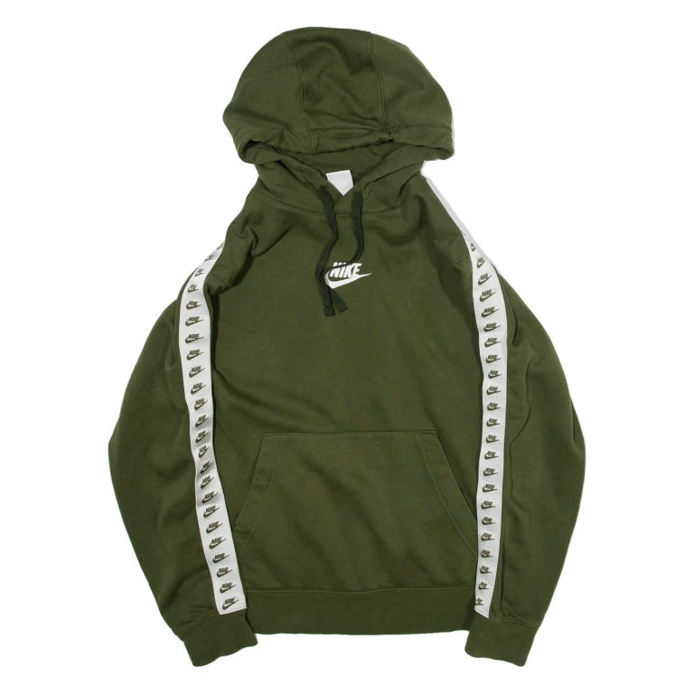 NIKE Womens Green Hoodie S