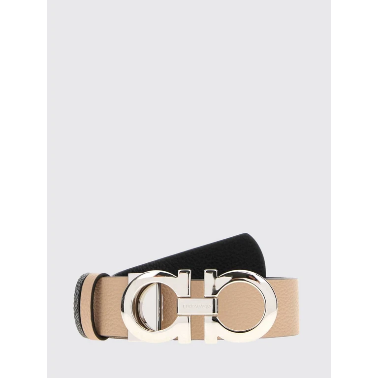 Gancini Reversible Smooth Calfskin Belt (23A564615282NEWBISNER)