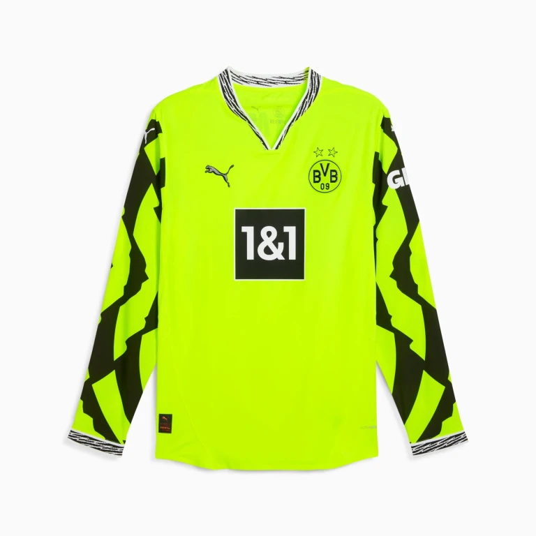 Men's Bvb Anniversary Jersey Authentic Long Sleeve Jerseys
