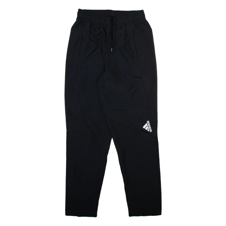 ADIDAS Mens Track Pants Black Tapered S W26 L28