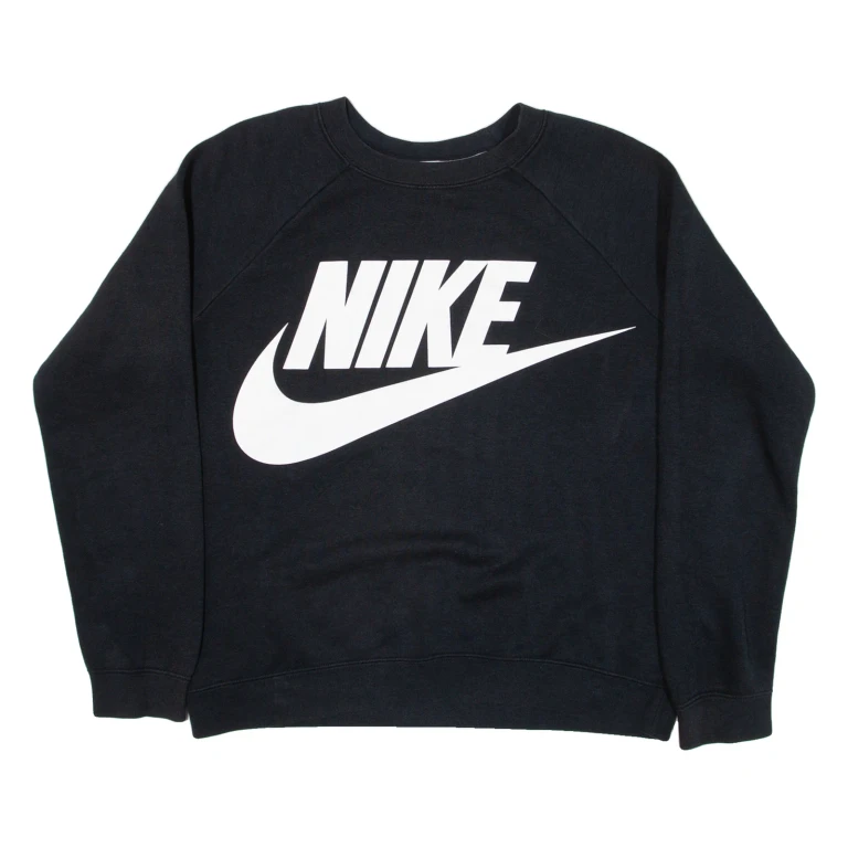 NIKE Womens Sweatshirt Black M