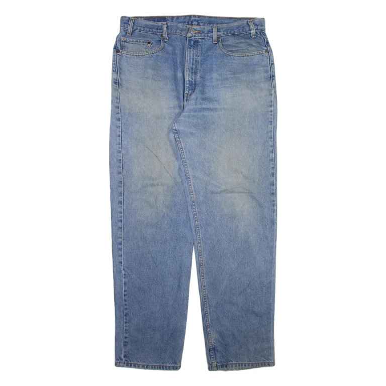 LEVI'S Mens Jeans Blue Relaxed Straight Stone Wash W38 L32