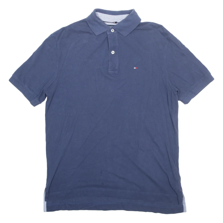 TOMMY HILFIGER Mens Polo Shirt Blue M