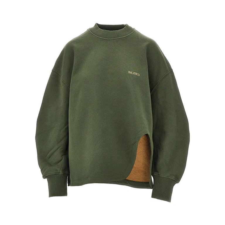 Oversized sweatshirt with moulded hem Woman 38