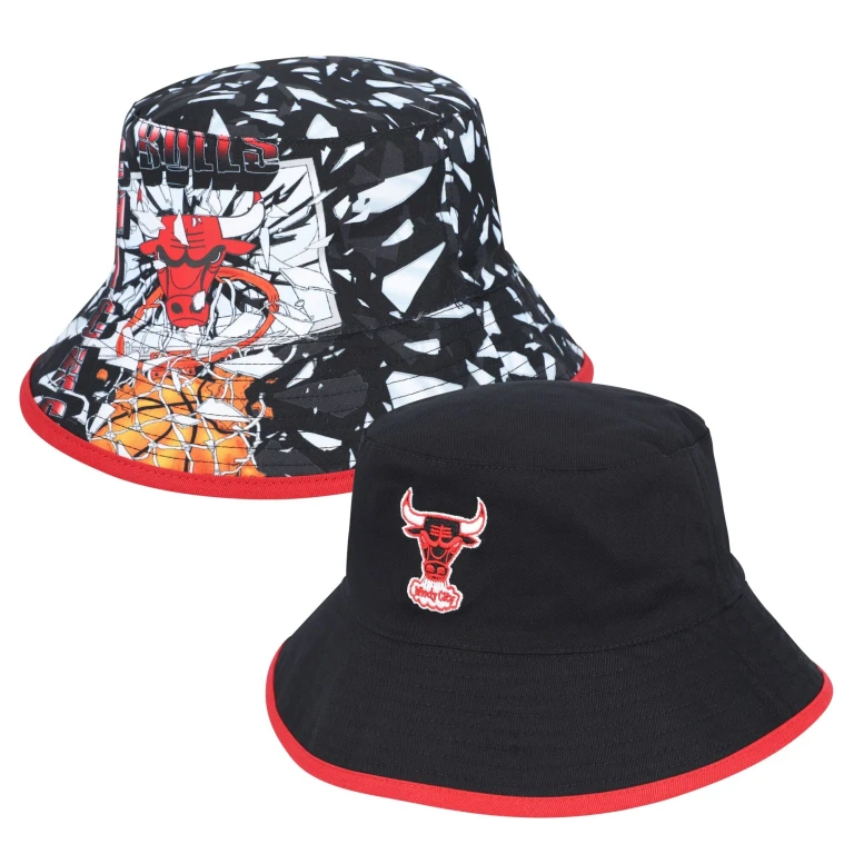 Men's NBA Shattered Big Face Bucket Hwc Bulls Hats