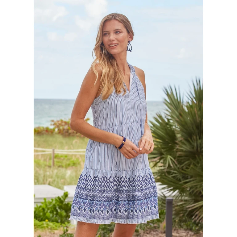 Seaside Sleeveless Tiered Dress