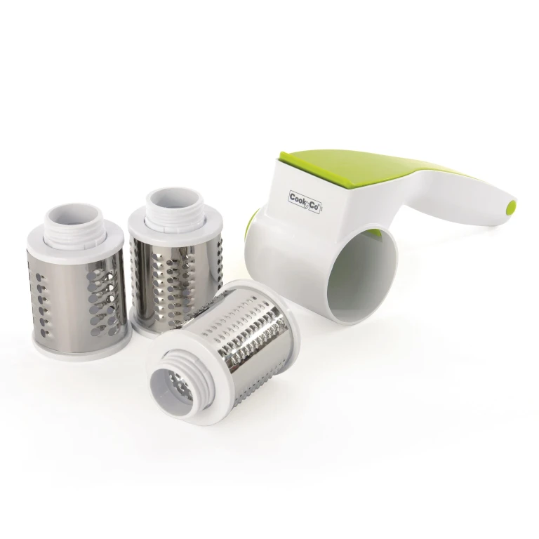 Essentials 4pc Rotary Cheese Grater Set, 8"