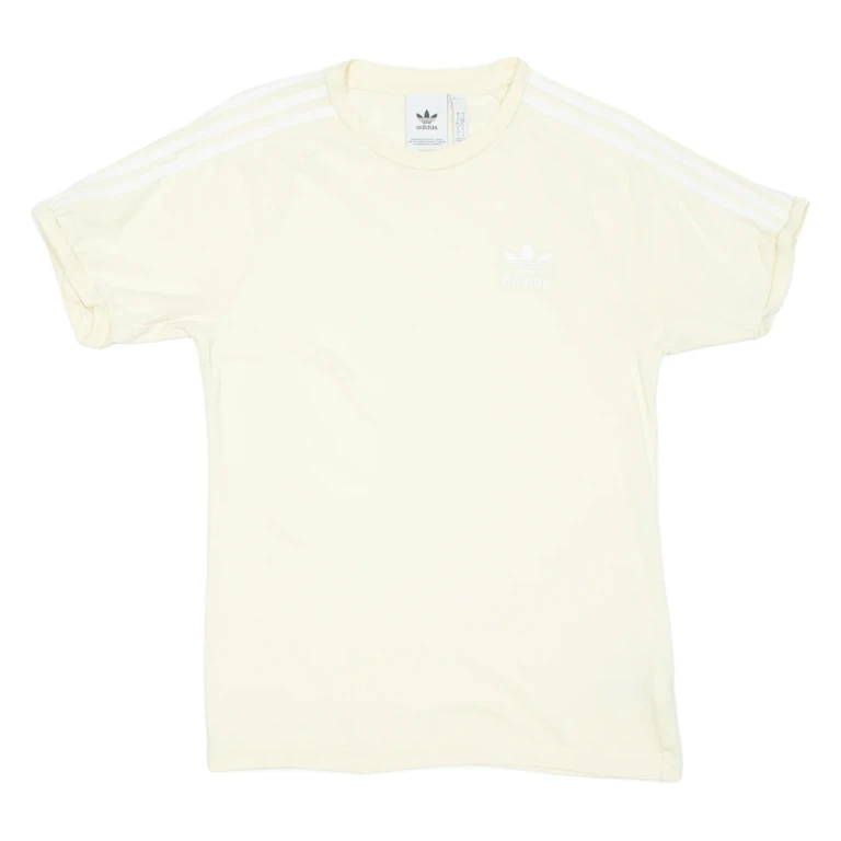 ADIDAS Womens T-Shirt Yellow S