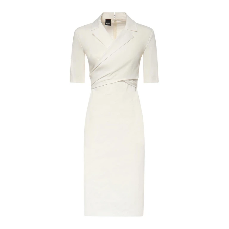 Pinko Robe Au Genou - Blanc (106499A34IZ05)