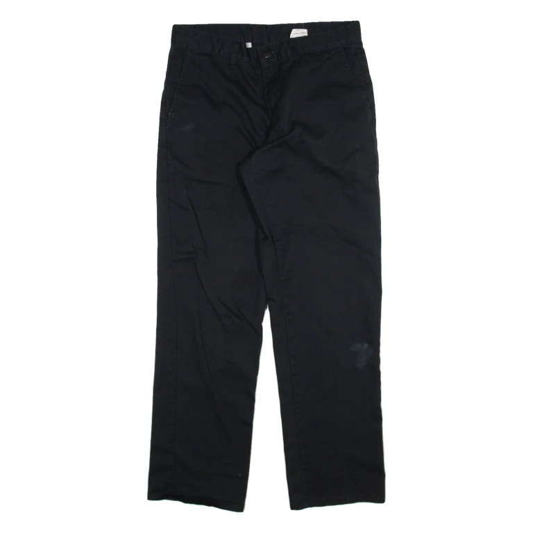 DICKIES Mens Trousers Black Regular Straight W30 L30
