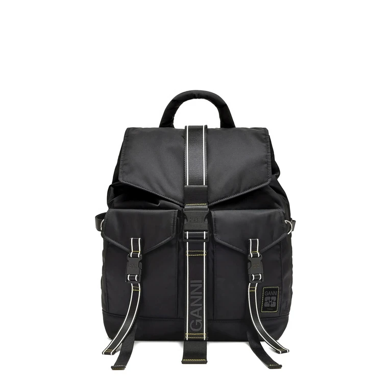 Ganni Re-Tech Buckled Backpack