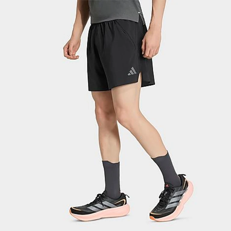 adidas Men's adi365 Iconic Running Shorts in Black/Grey Size: S 7