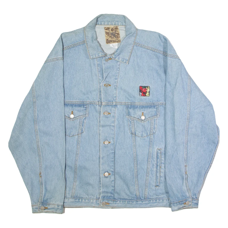 KINGSTON Mens Denim Jacket Blue 90s XL