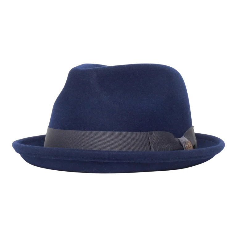 Goorin Bros Charlestowne Wool Fedora Hat Navy
