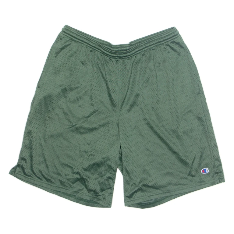 CHAMPION Mens Sports Shorts Green Relaxed L W32