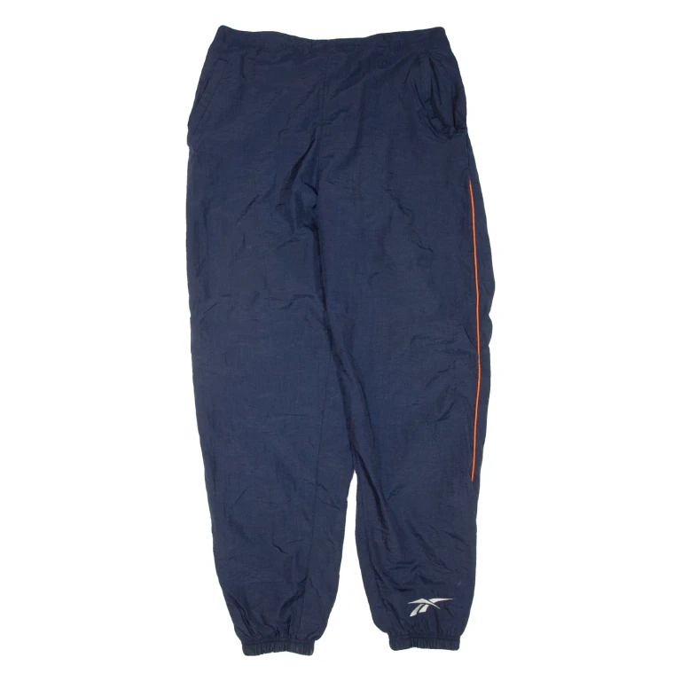 REEBOK Mens Joggers Blue Tapered L W32 L30