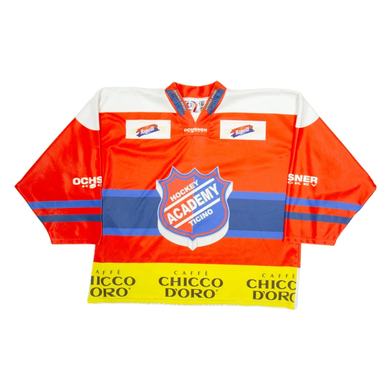 OCHSNER Hockey Academy Mens Jersey Red Long Sleeve V-Neck L