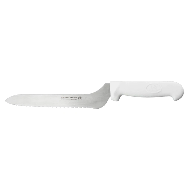 Ergonomic 9" Stainless Steel Scalloped Offset Bread Knife