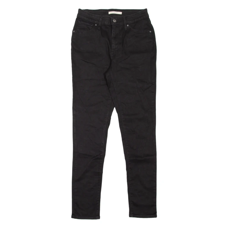 LEVI'S 721 High Rise Womens Jeans Black Slim Skinny W27 L30