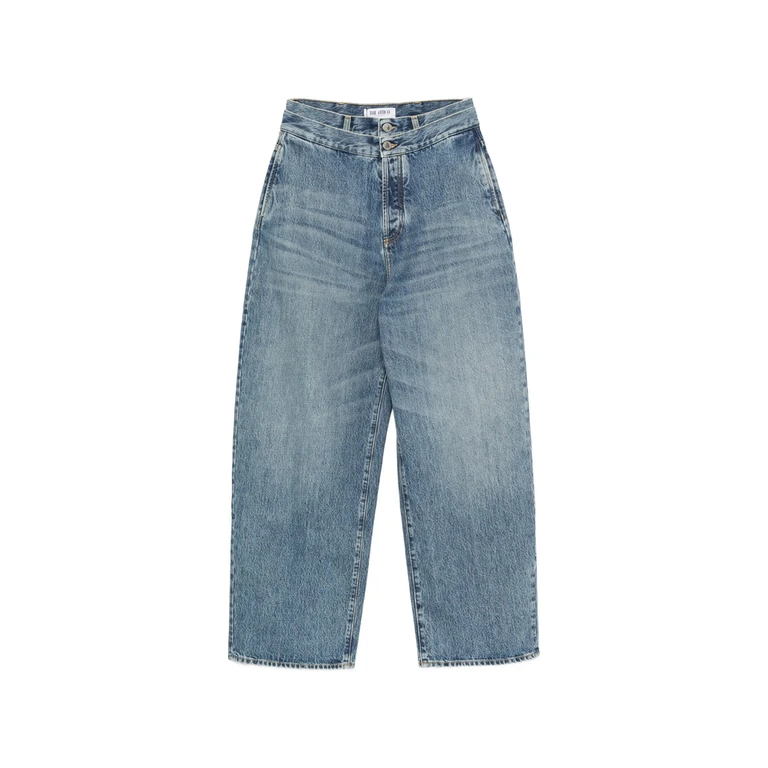 Layered-waistband Jeans