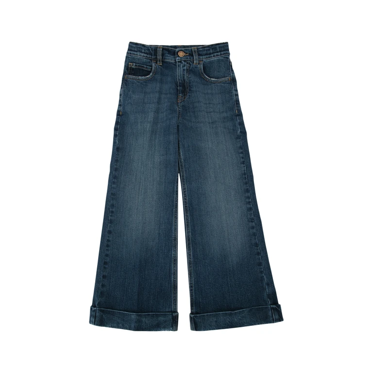 Golden Goose Kids Journey Girls Bootcut Me Mediumblue Decorativ Thread 1: Polyester Jean