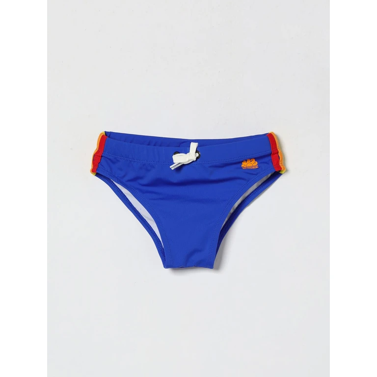 Boy's Monogrammed Polyester Swim Briefs with Drawstring Waist (B279SSL3000-61602)