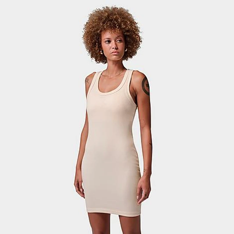 Nike Women's Jordan Brooklyn Tank Dress in Pale Ivory/Pale Ivory Size: XS