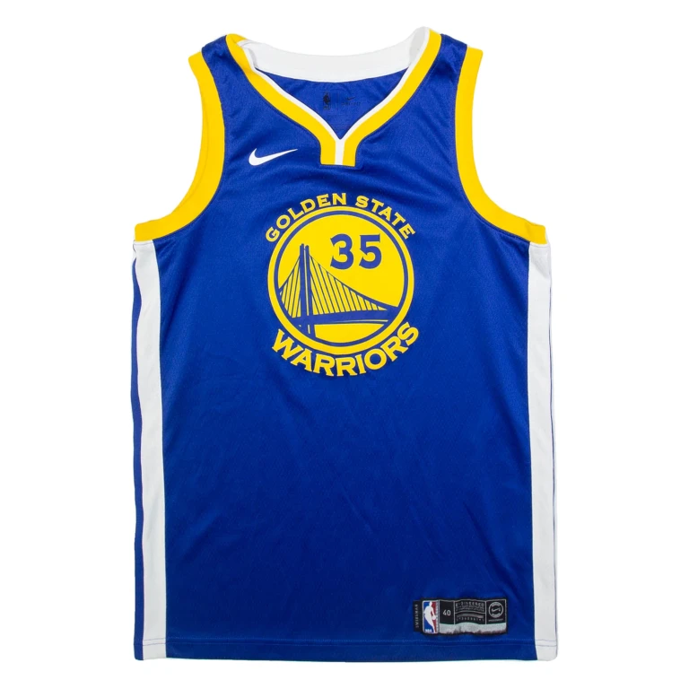 NIKE Durant Golden State Warriors Mens Jersey Blue Sleeveless USA V-Neck S