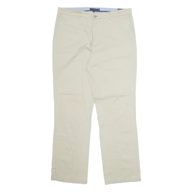 TOMMY HILFIGER Golf Mens Trousers Beige Regular Straight W38 L32