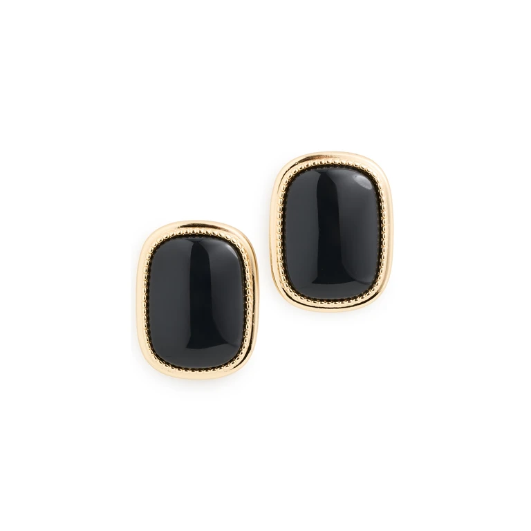 Luv Aj The Midnight Mesa Statement Stud Earrings Gold One Size