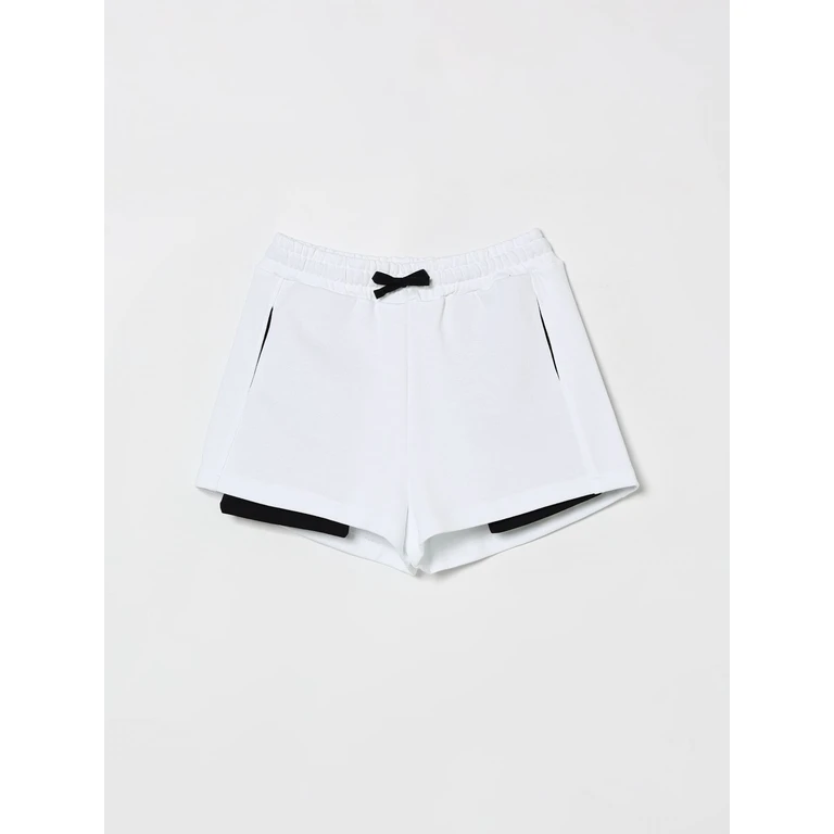 MSGM Kids Cotton Blend Jogging Shorts (S6MSJGSH078001)