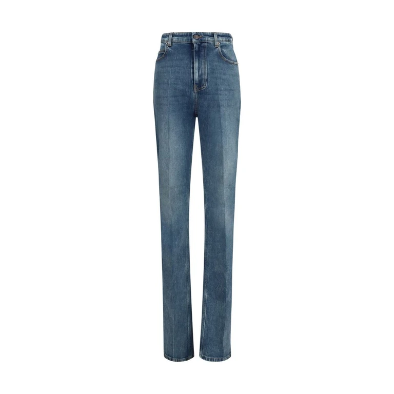 Balenciaga Blue Cotton High-Waisted Jean Clothing - Women